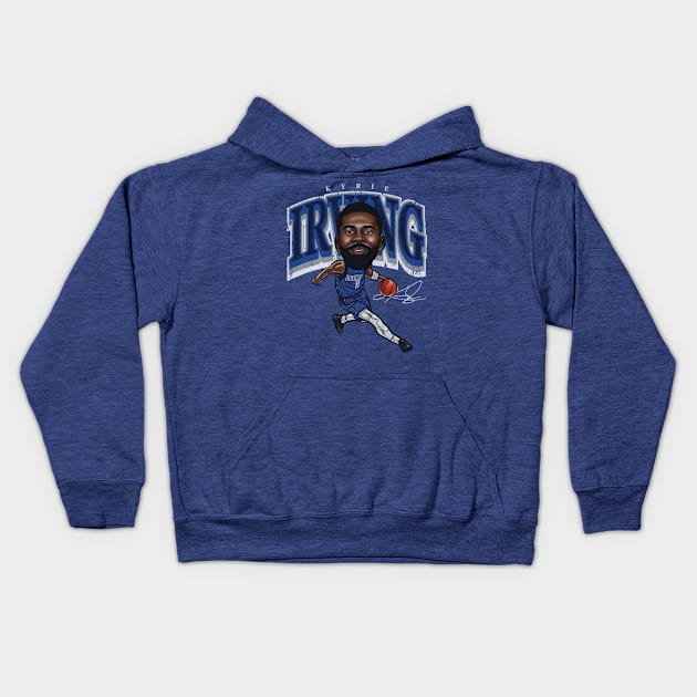 Kyrie Irving Dallas Cartoon Kids Hoodie by artbygonzalez